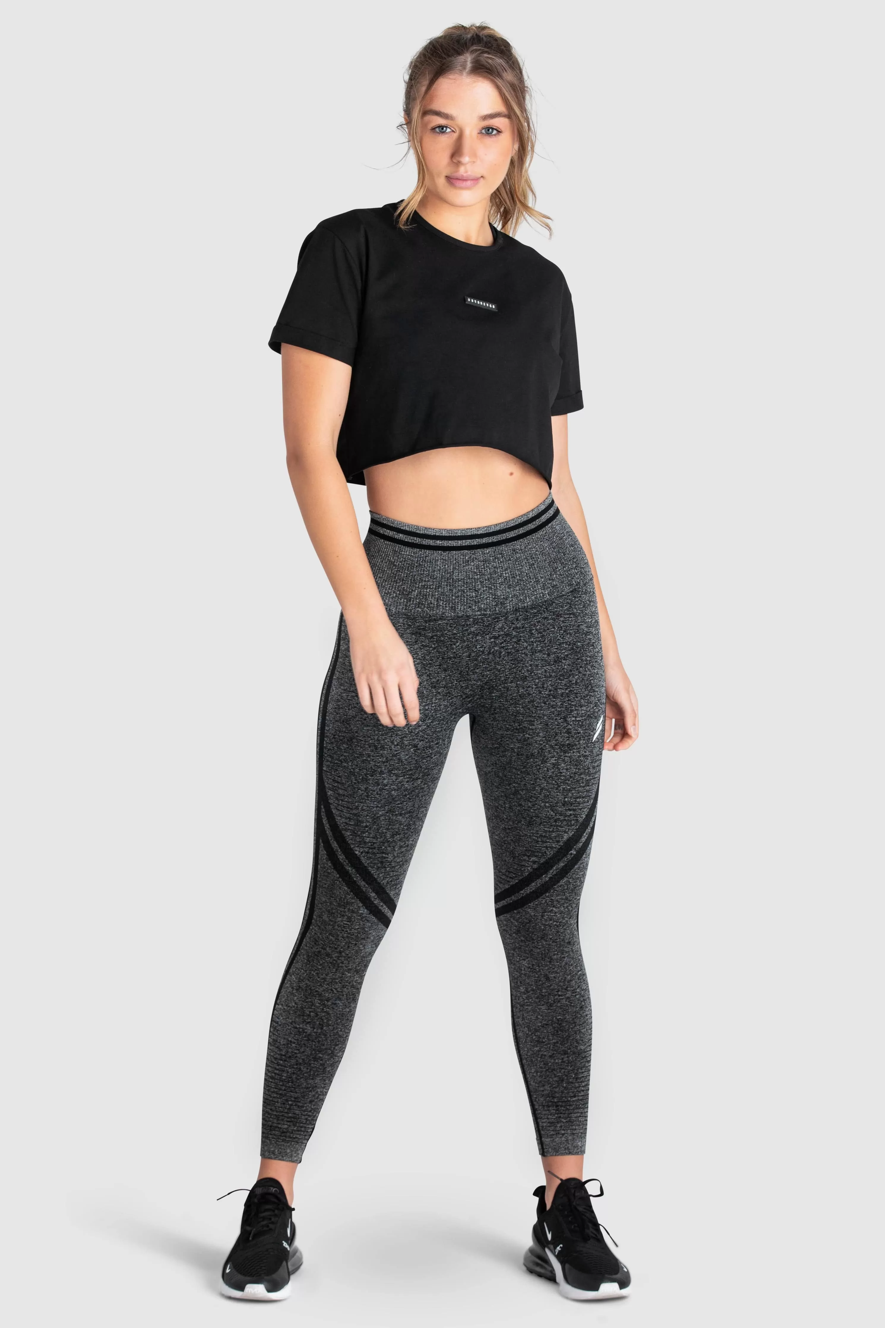 DYE Scrunch Seamless Leggings - Black Marl