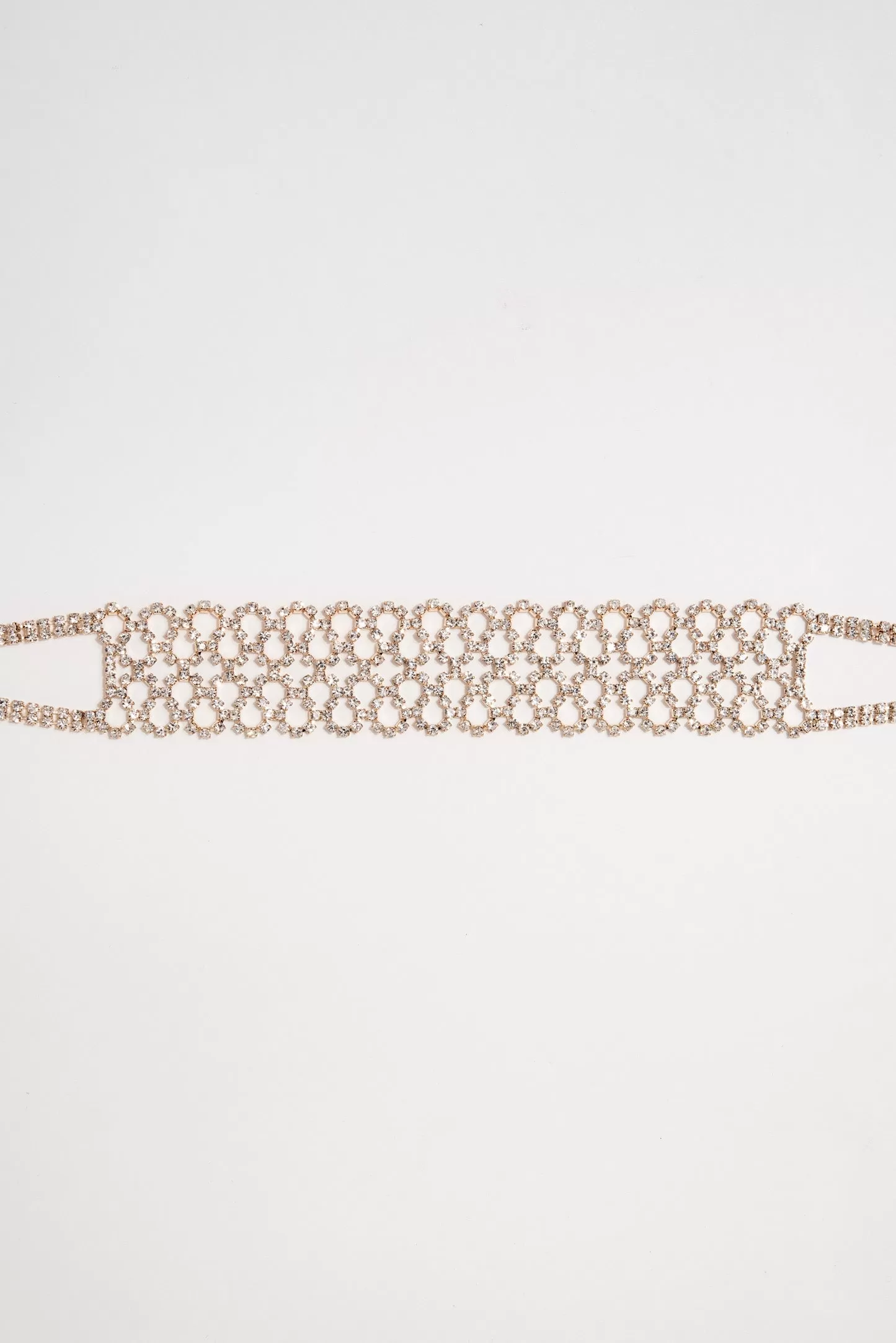 Ella Rhinestone Choker - Gold