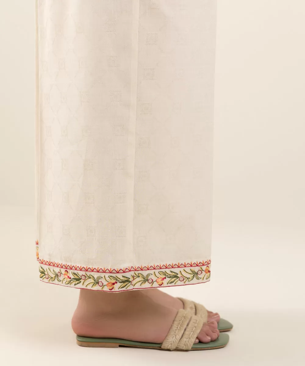 Embroidered Jacquard Culottes