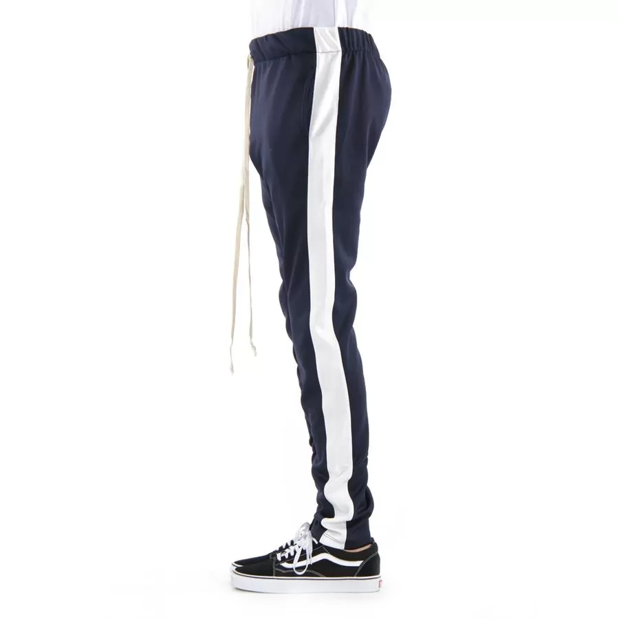 EPTM Techno Track Pants in Navy/Ivory