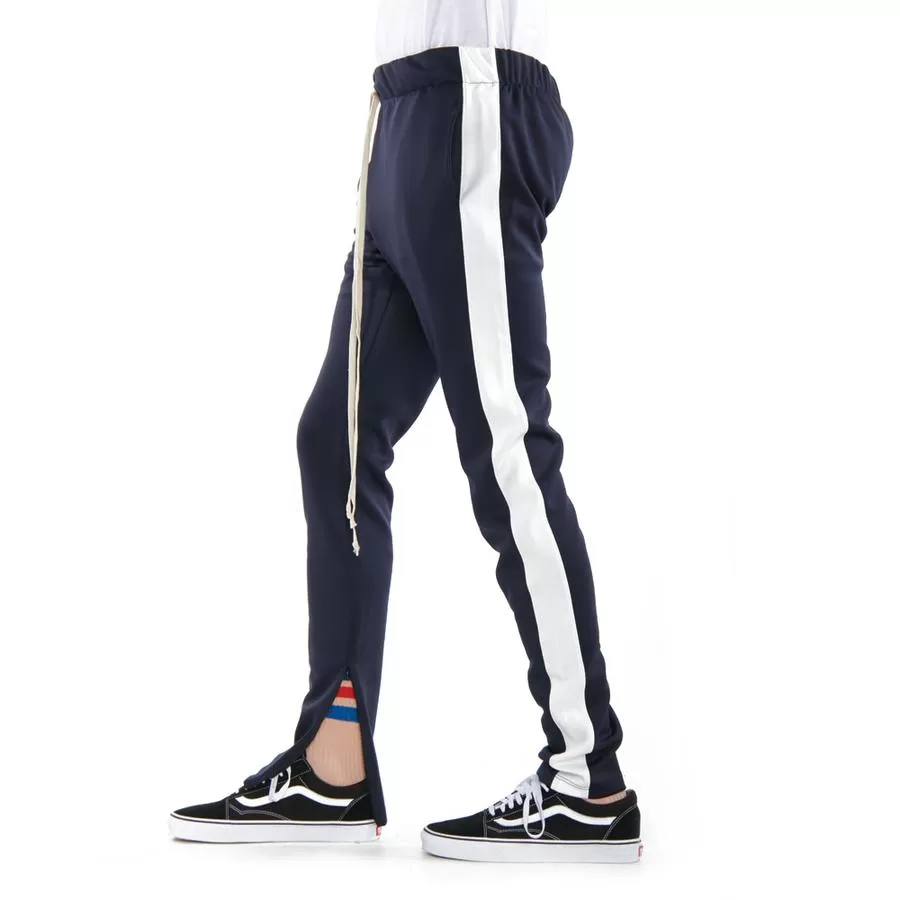 EPTM Techno Track Pants in Navy/Ivory