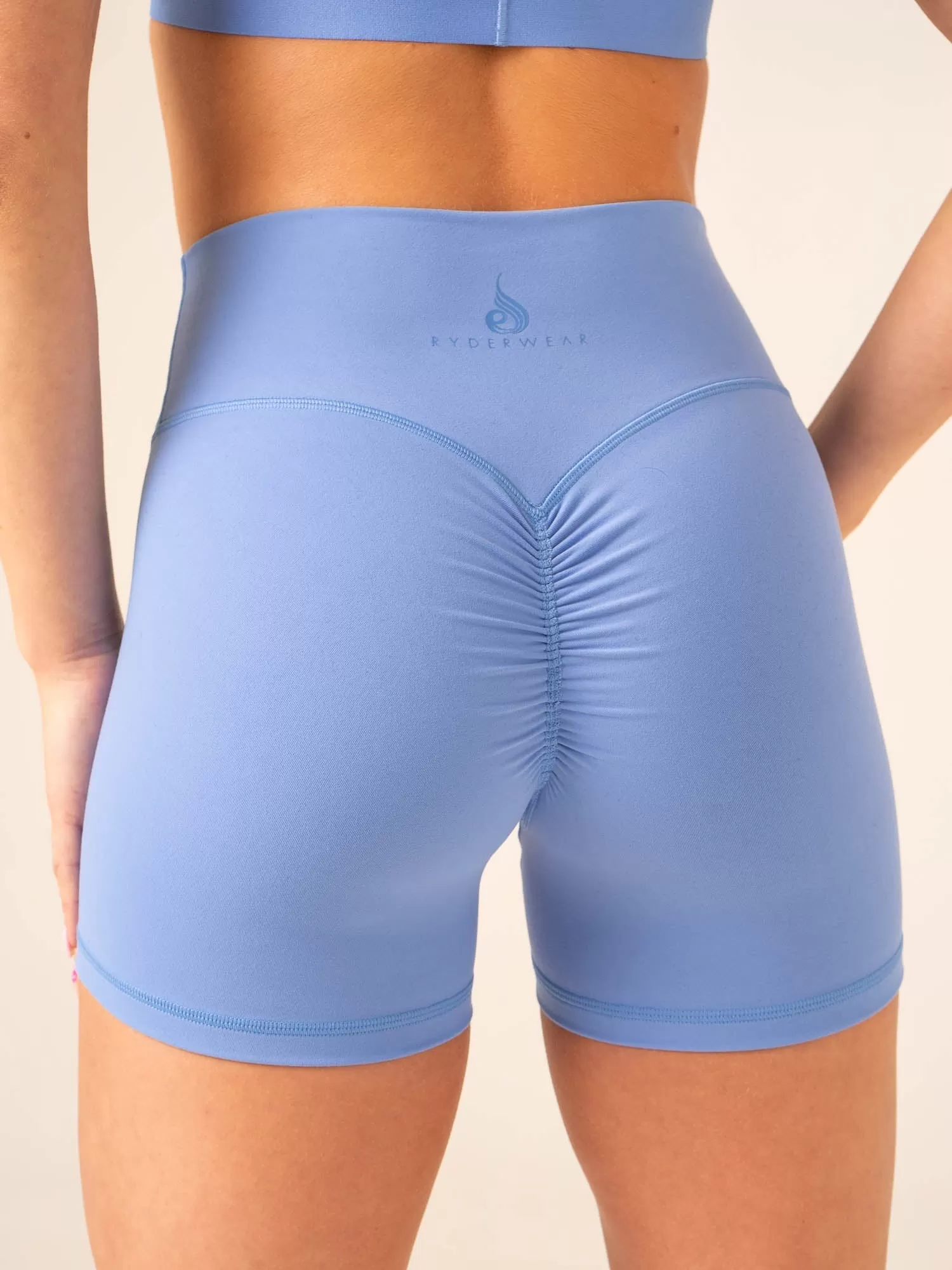 Extreme Scrunch Shorts - Cornflower Blue