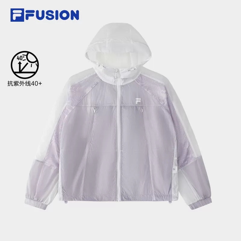 FILA FUSION INLINE URBAN TECH Women Sun-protection Jacket UPF50  (Violet)