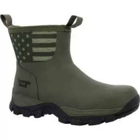 Georgia Men's GBR 8" WP Mid Rubber Work Boot - Dark Green - GB00631