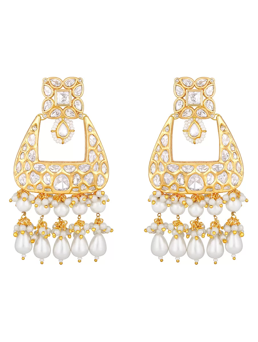 Gold Plated Kundan Earrings