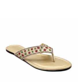 Golden Casual Chappal 005687