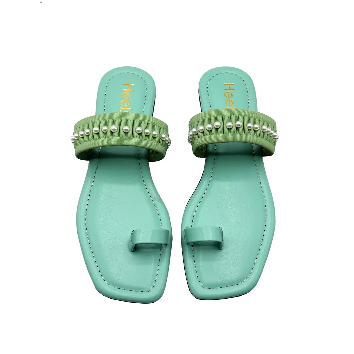 Green Casual Chappal L00000007