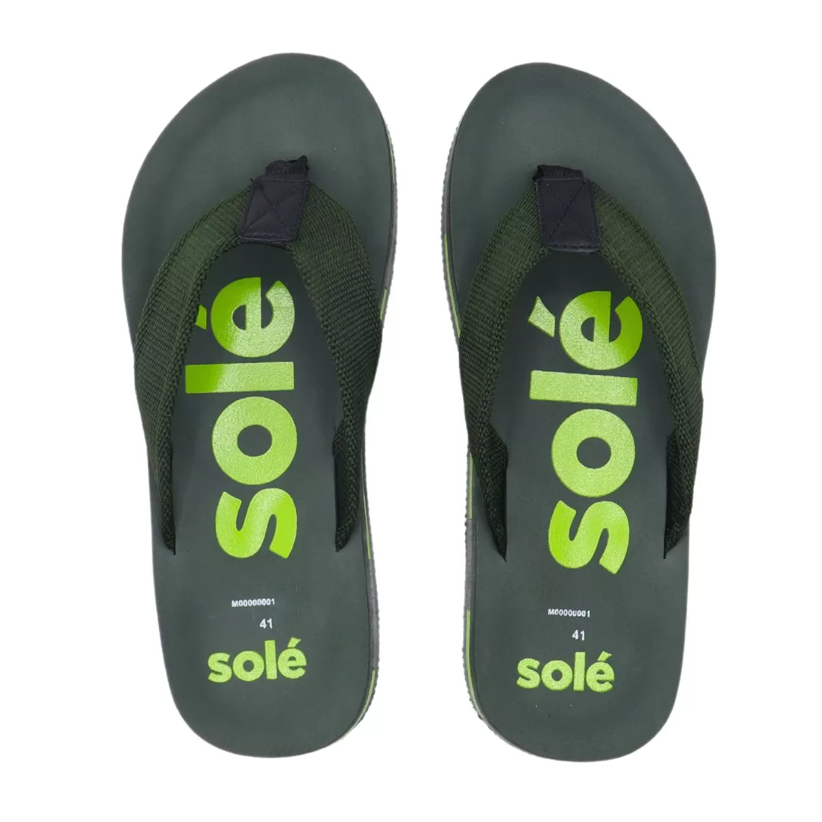 Green Casual Chappal M00000001