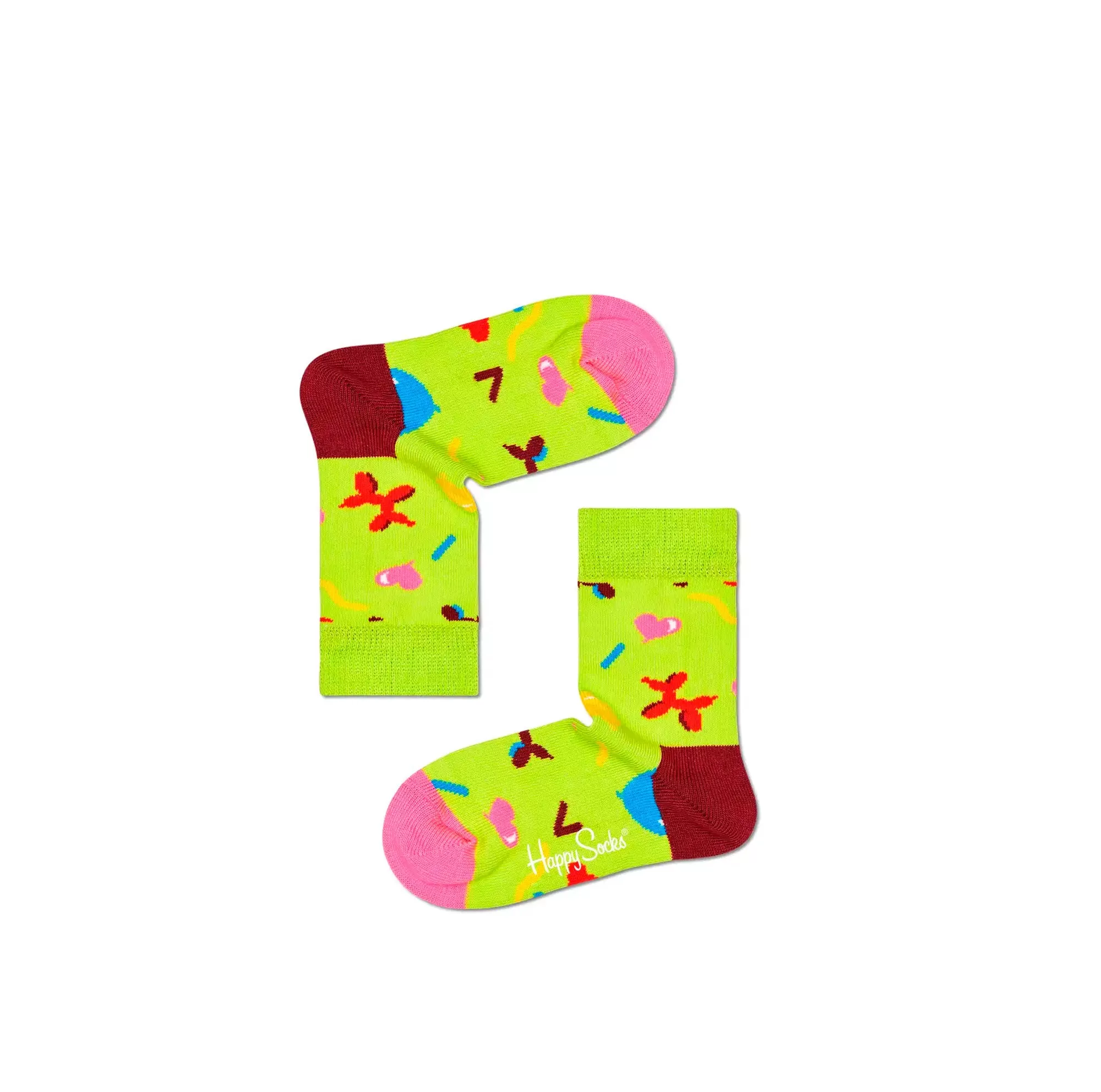 happy socks | set 2 paia calze compleanno da unisex kids