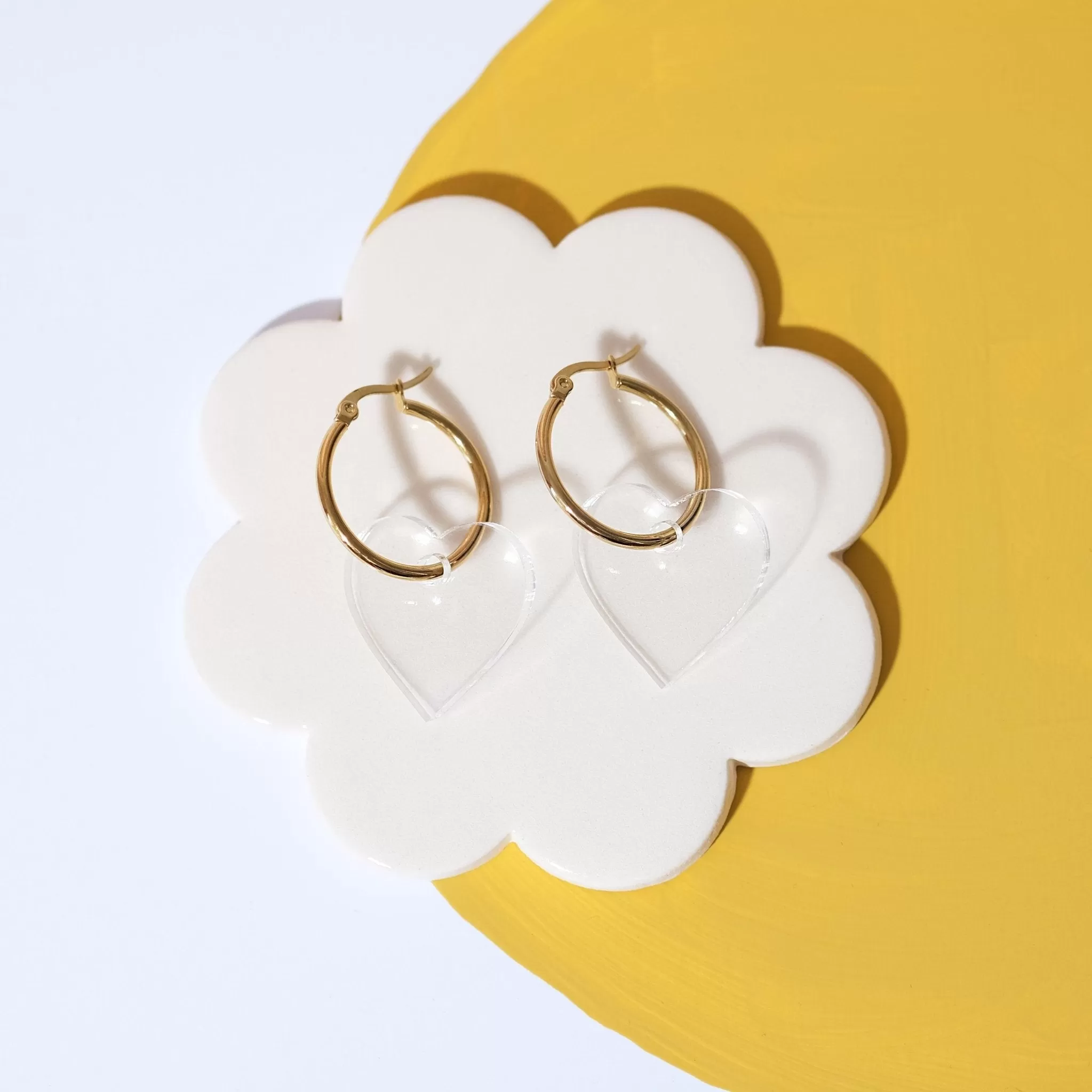 Heart Hoop Earrings