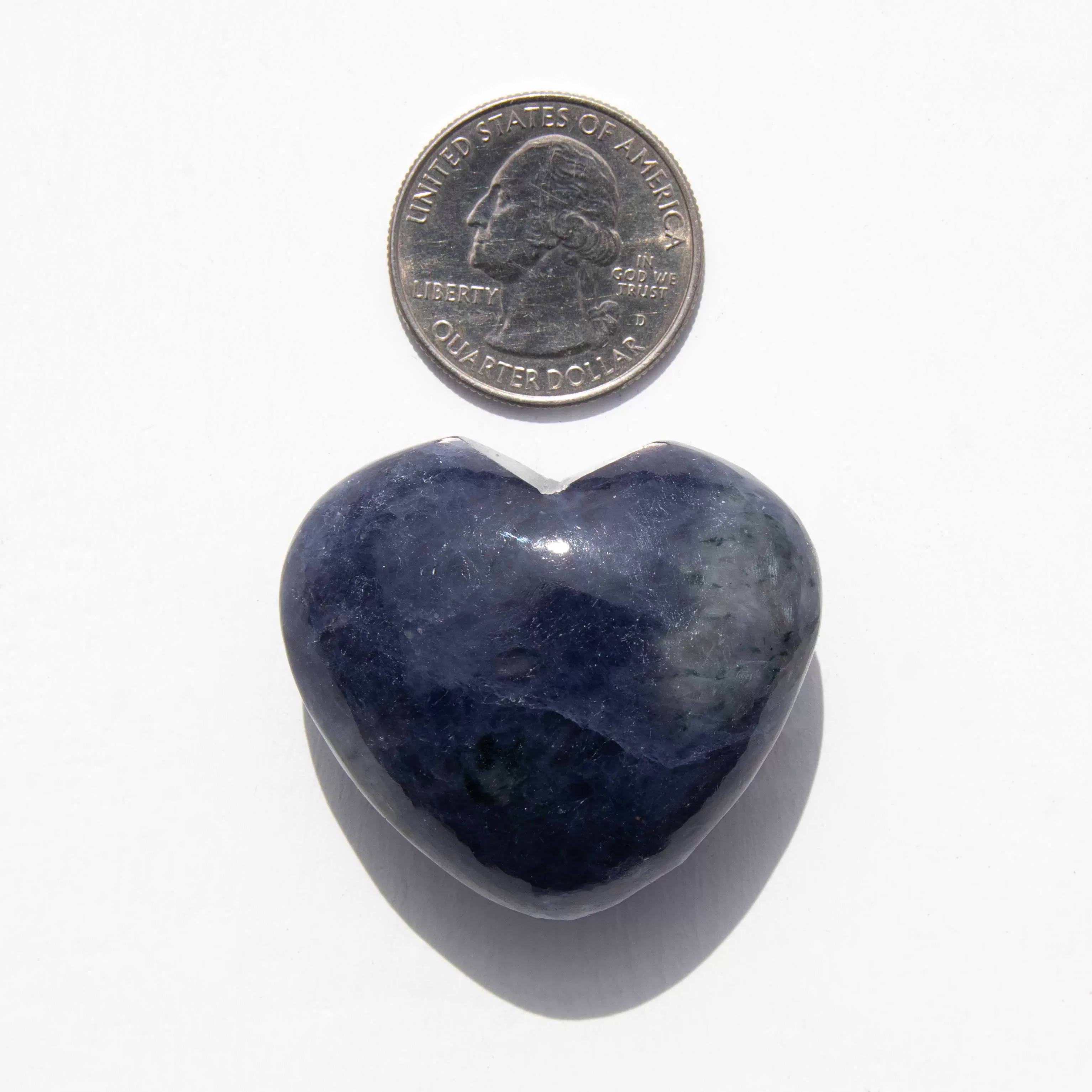 Iolite, Sunstone - Heart