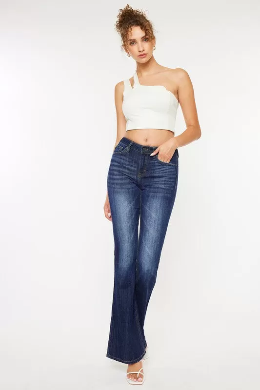 KanCan Mid Rise Flare Jeans - KC6102LOH