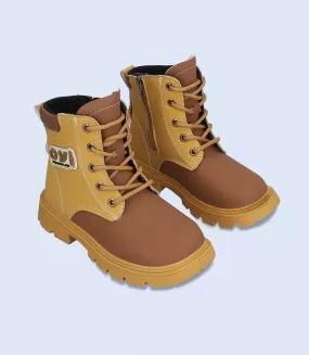 KB0122-TAN-Formal Booties for Boys