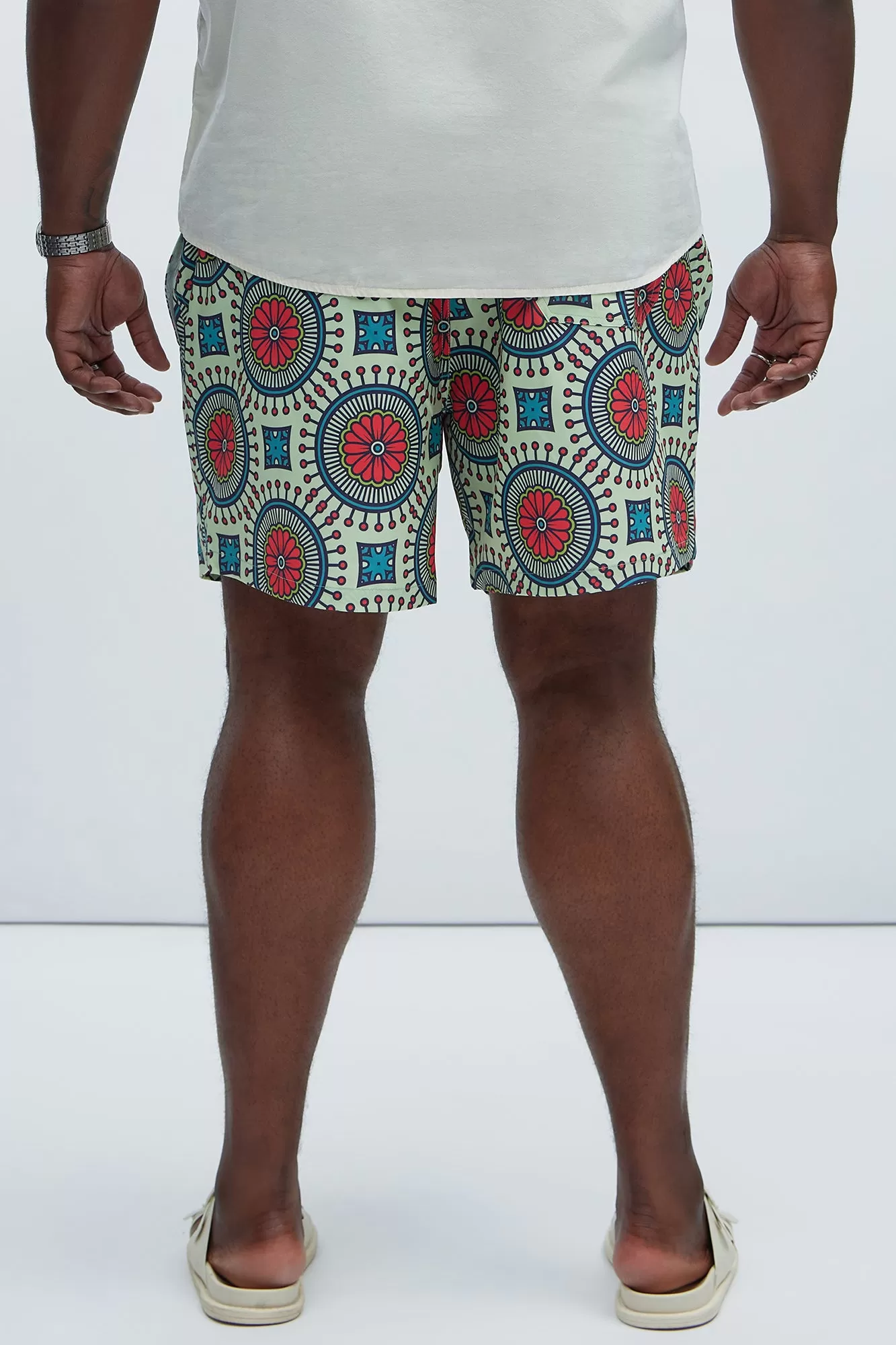 Keystone Geometric Swim Trunks - Multi Color