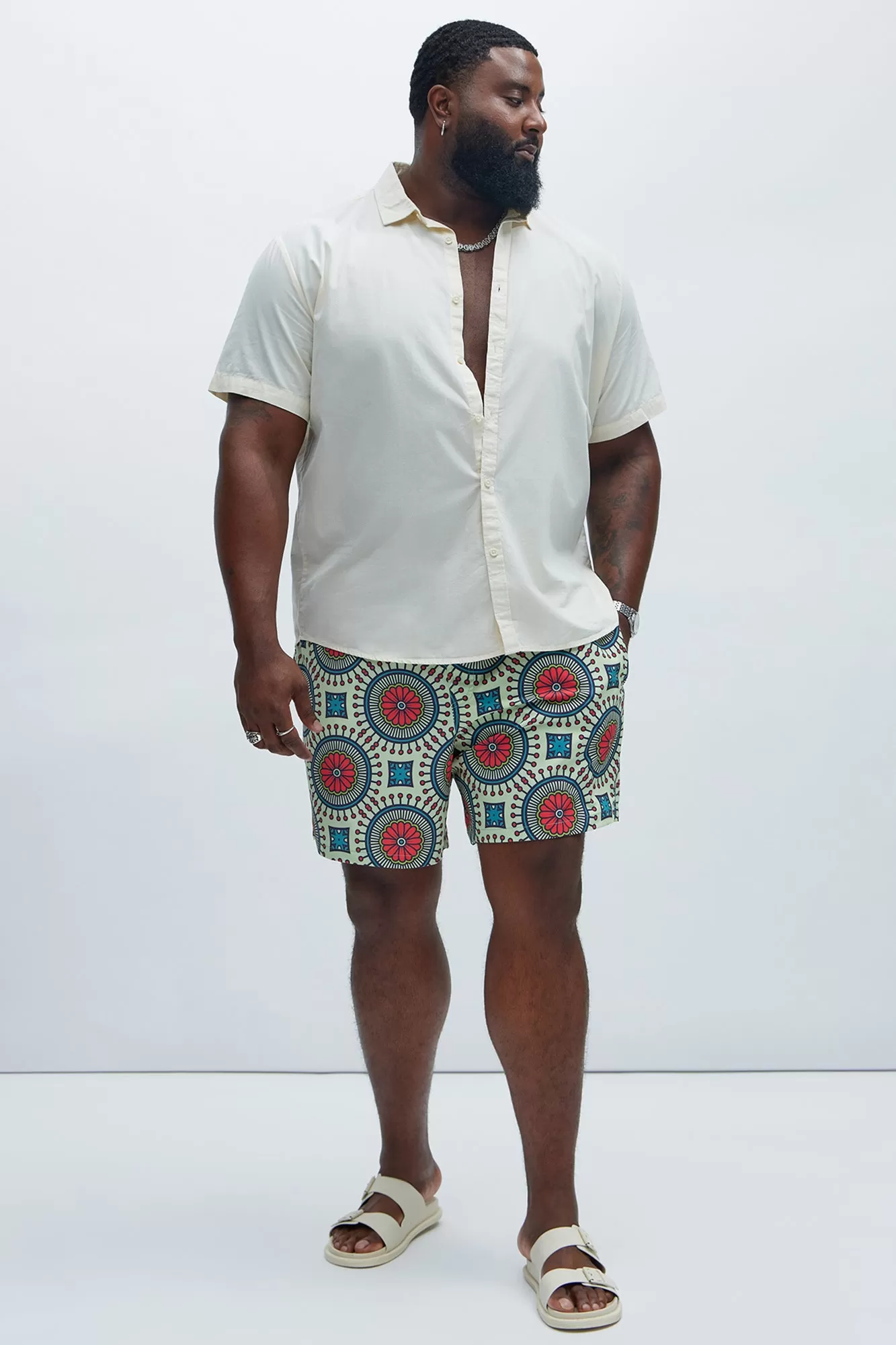 Keystone Geometric Swim Trunks - Multi Color