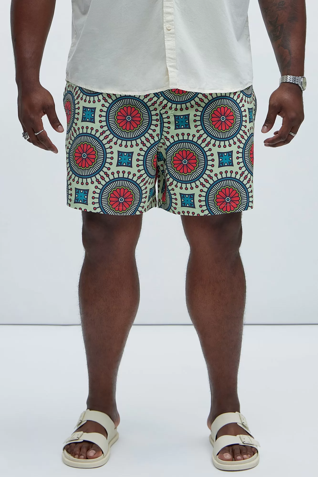 Keystone Geometric Swim Trunks - Multi Color