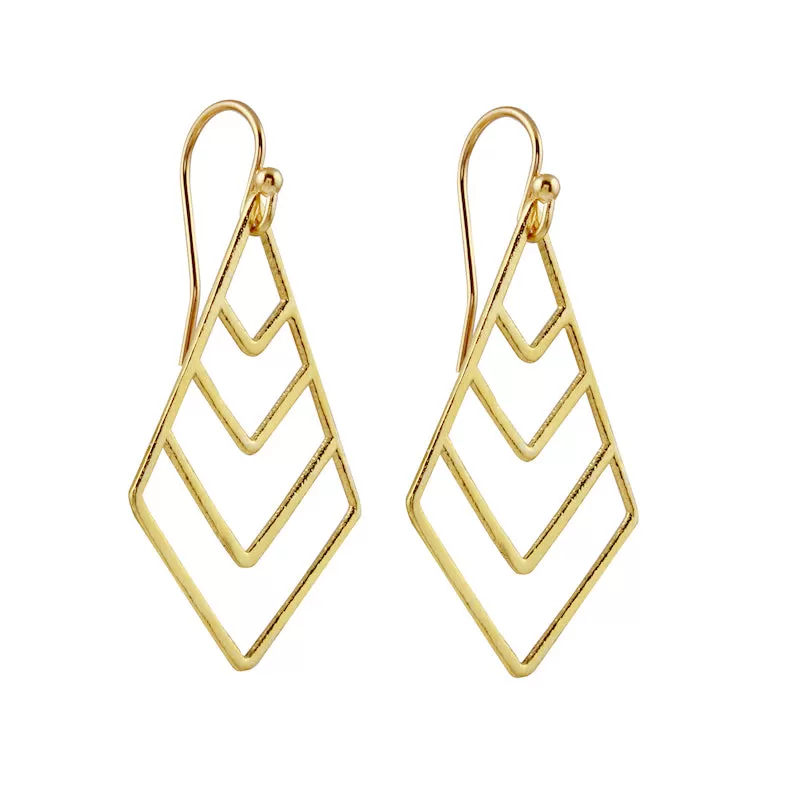 Kite Geometric Drop Earrings