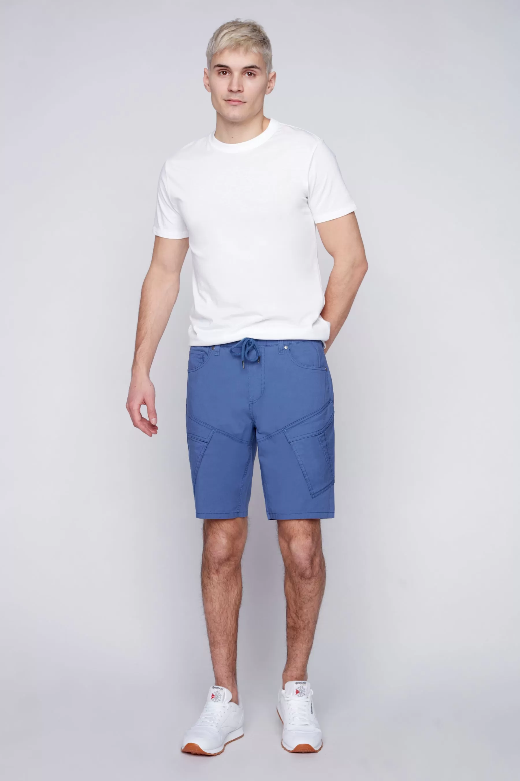 KRAVITZ - Mens Shorts With bellowed Cargo pockets - Cobalt