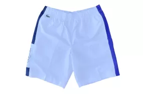 Lacoste SPORT Light Colorblock Shorts (White/Blue)