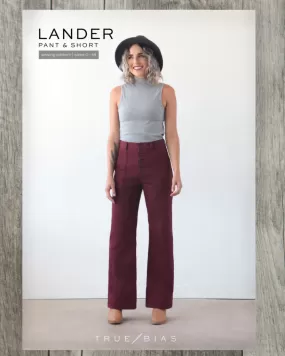 Lander Pant | Sz 0-18 | Sewing Pattern by True Bias