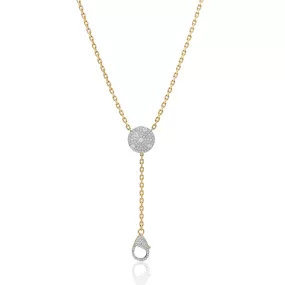 Large Diamond Y Necklace