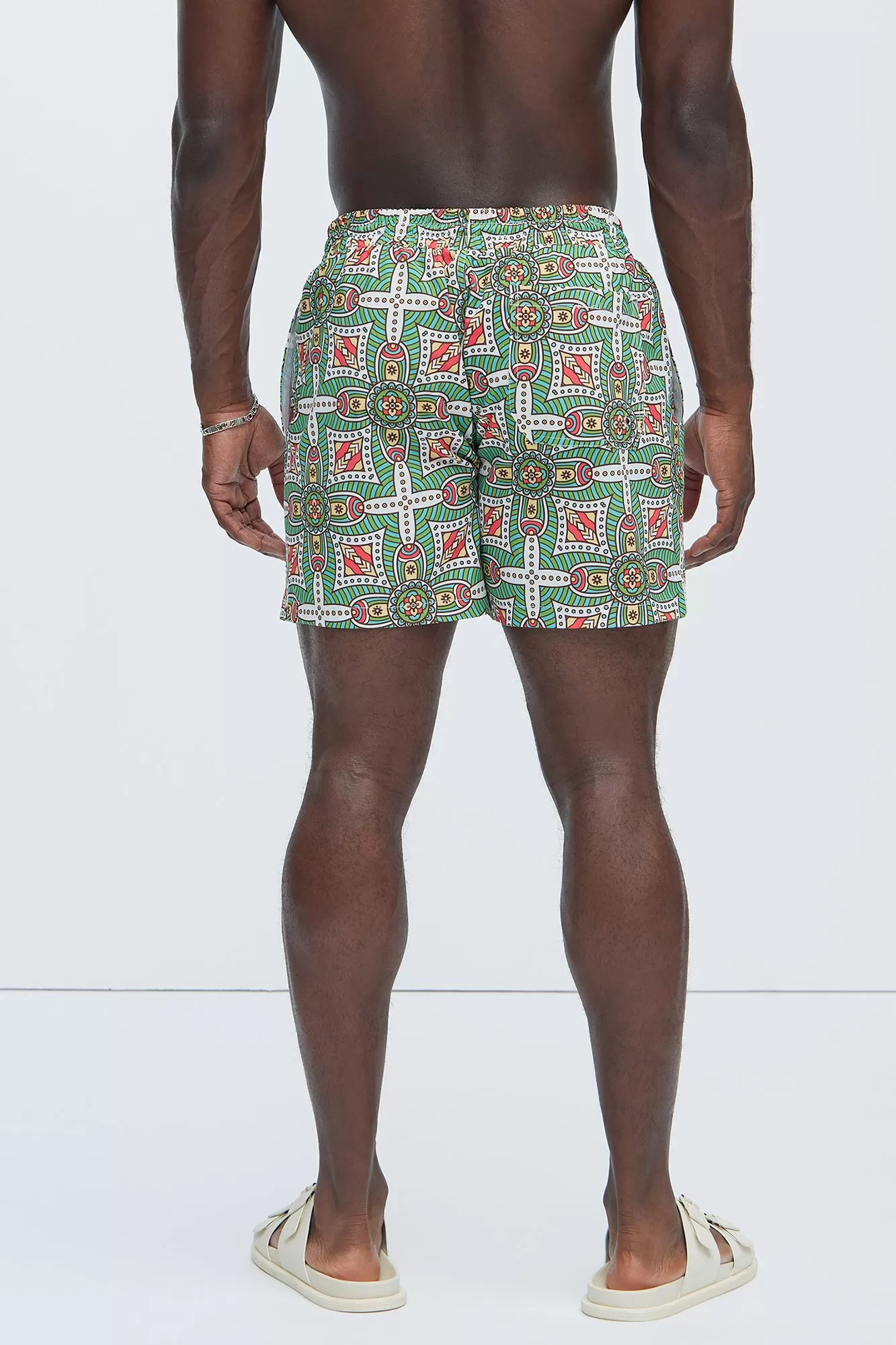 Lark Geometric Swim Trunks - Multi Color