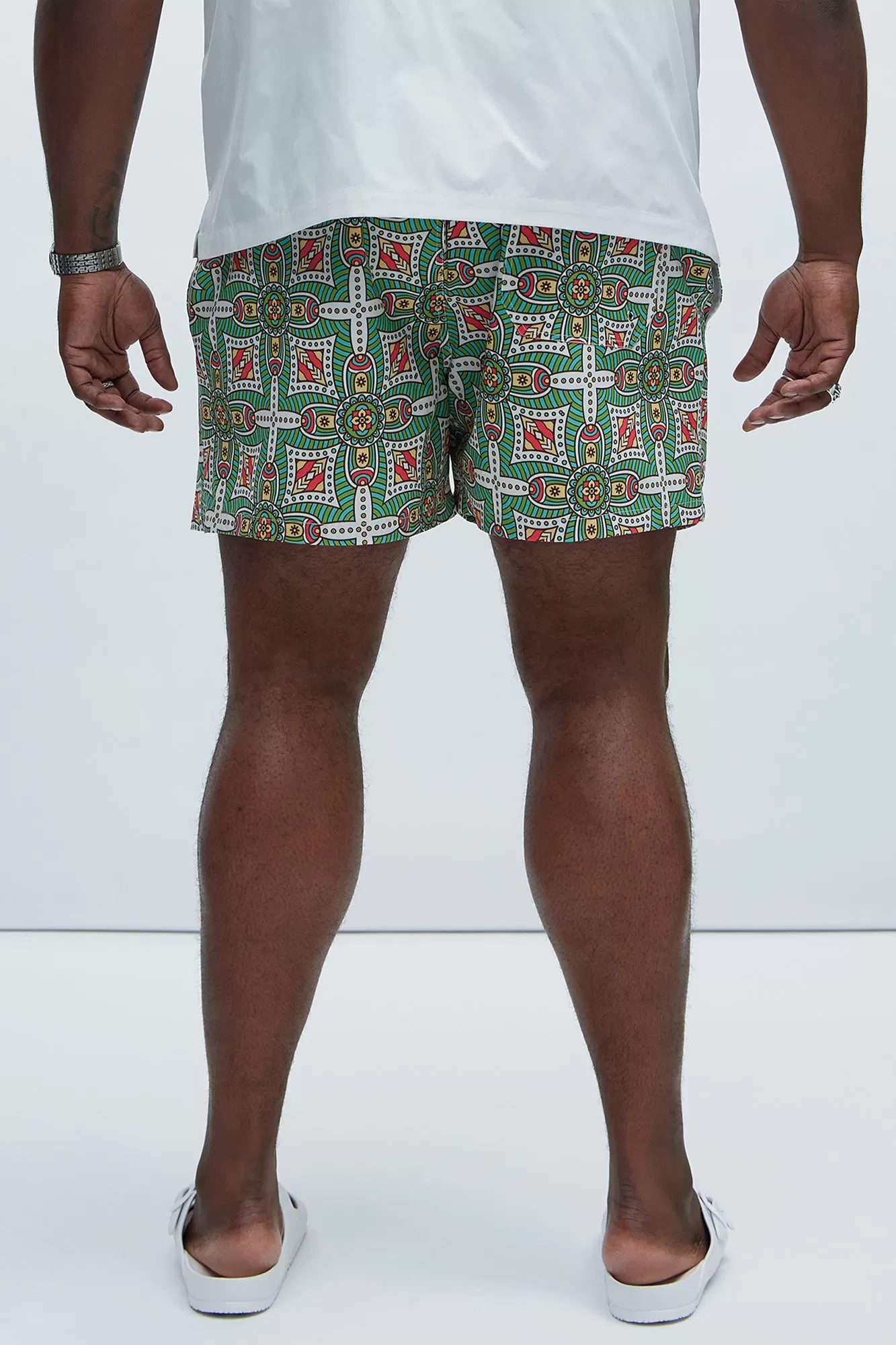 Lark Geometric Swim Trunks - Multi Color