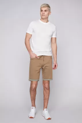 LENNON - Mens Rolled Up Shorts - Beige