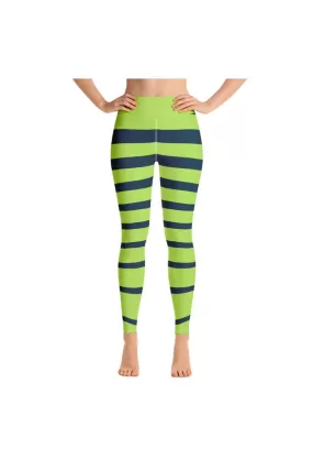 Lime Zebra Yoga Leggings