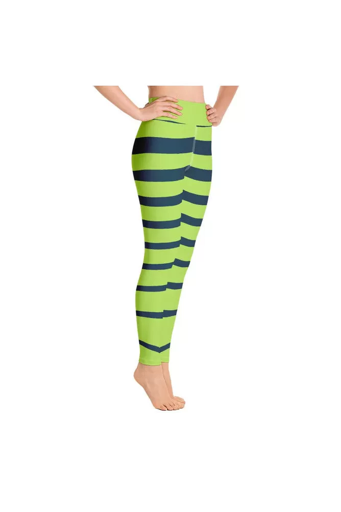 Lime Zebra Yoga Leggings