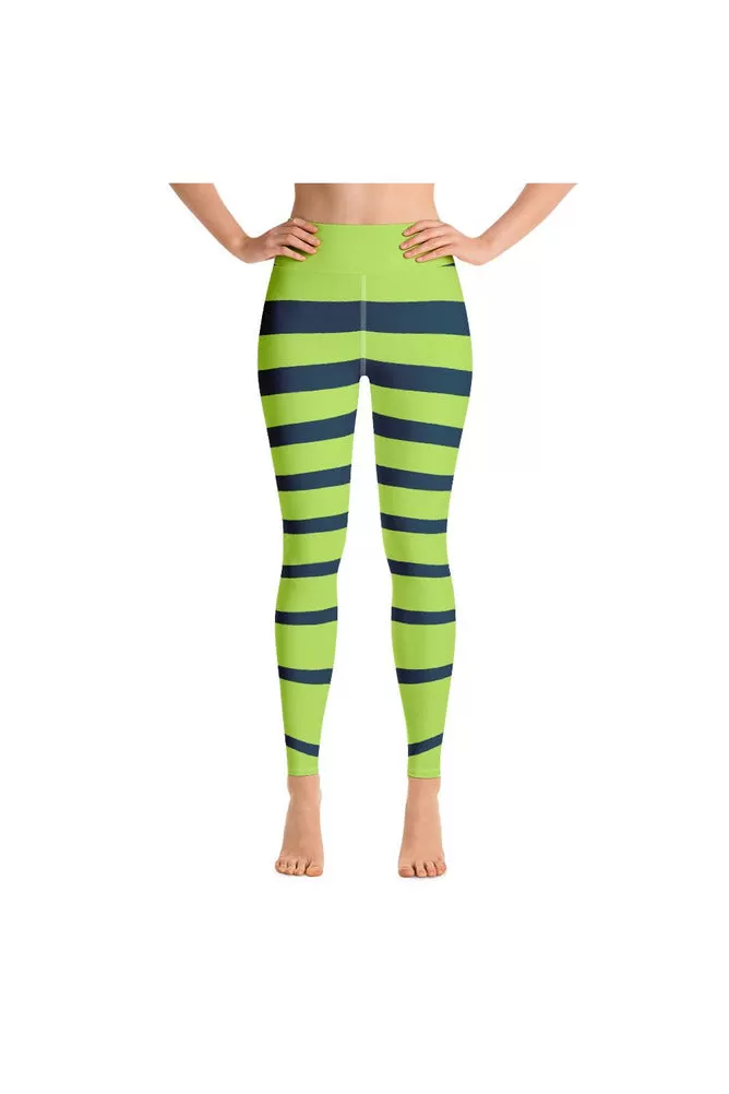 Lime Zebra Yoga Leggings