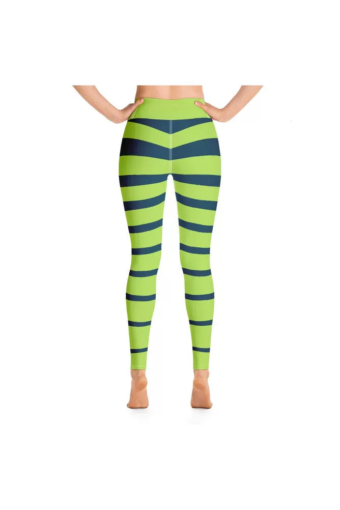 Lime Zebra Yoga Leggings