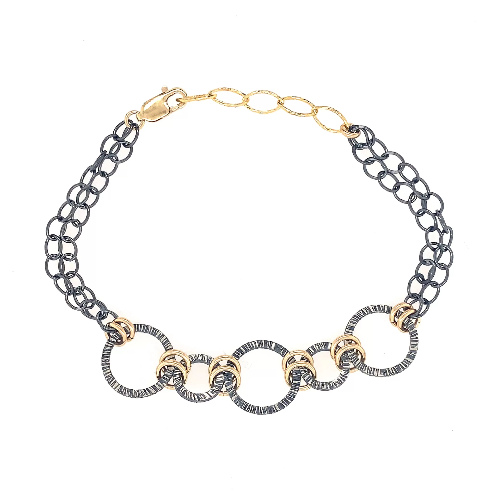 Lined Linked Connections Bracelet (B341)