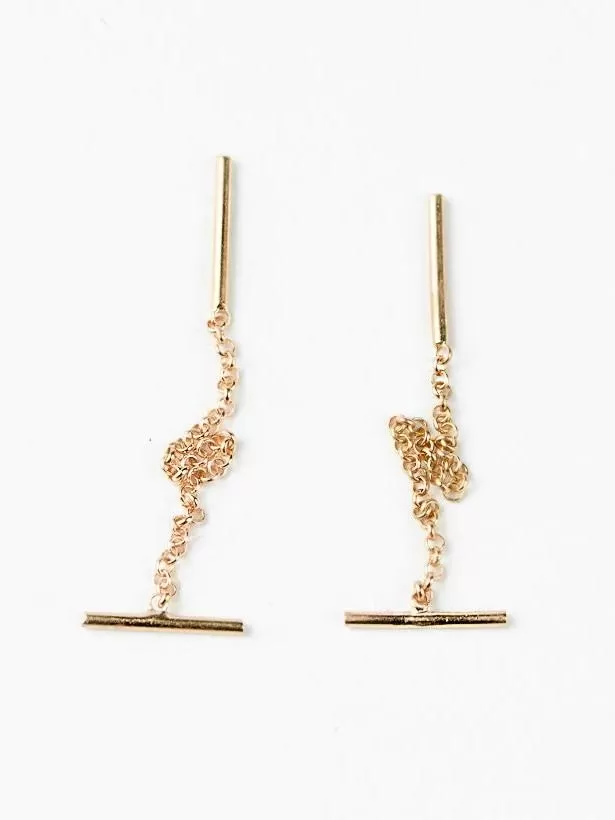 Lodas Small Bar Threader Earrings