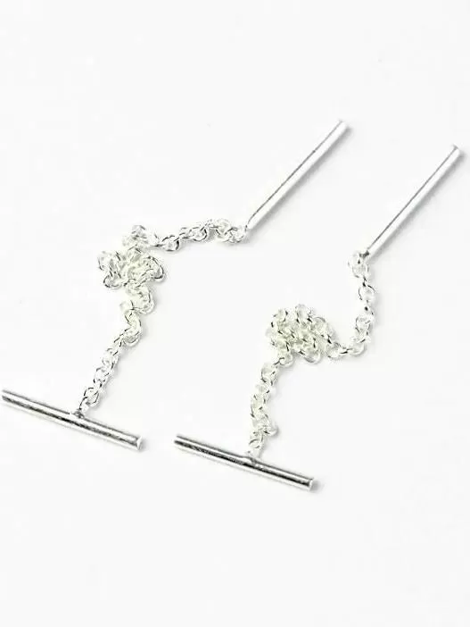 Lodas Small Bar Threader Earrings