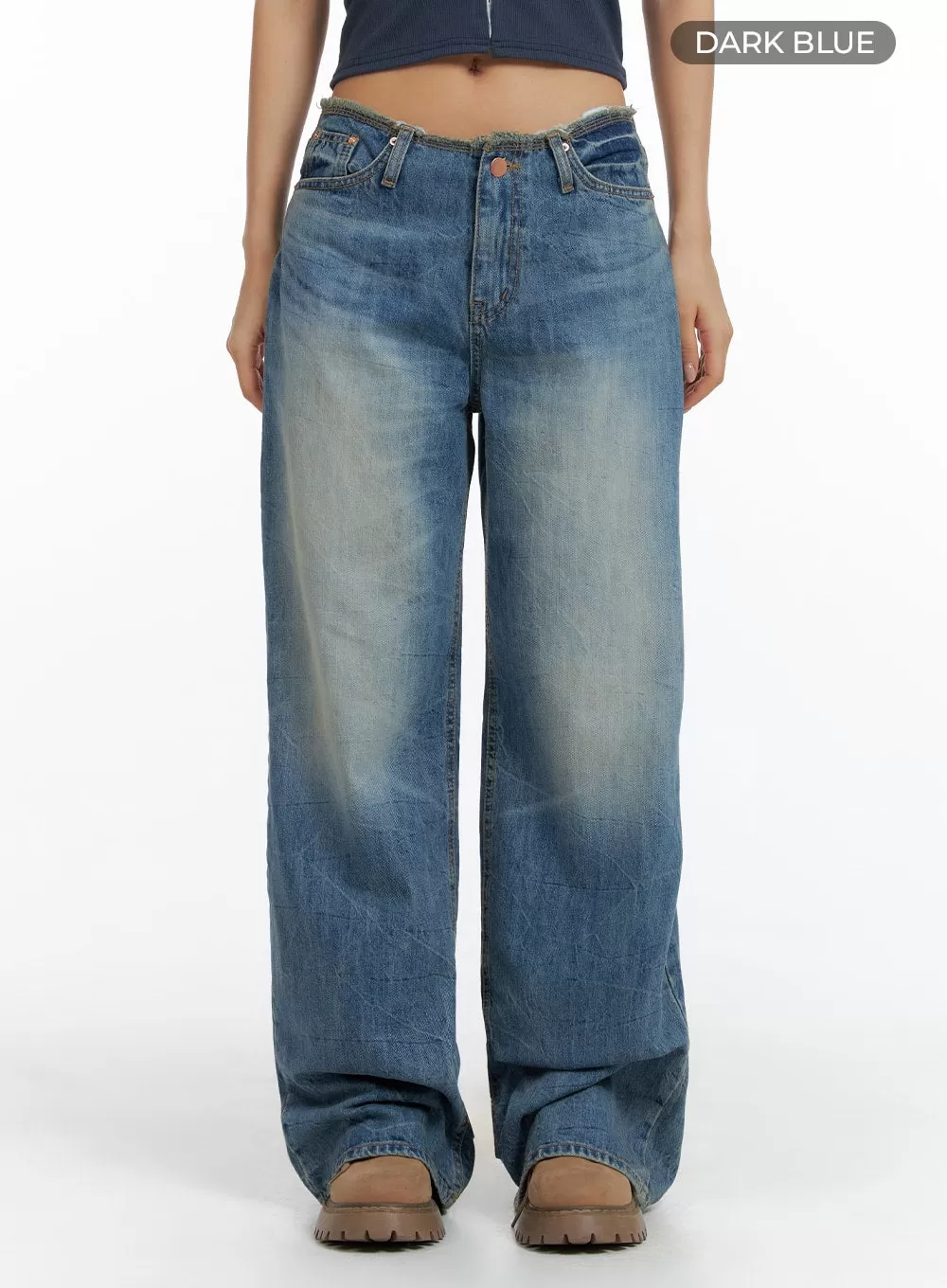 Low-Waist Wide Leg Jeans CF423