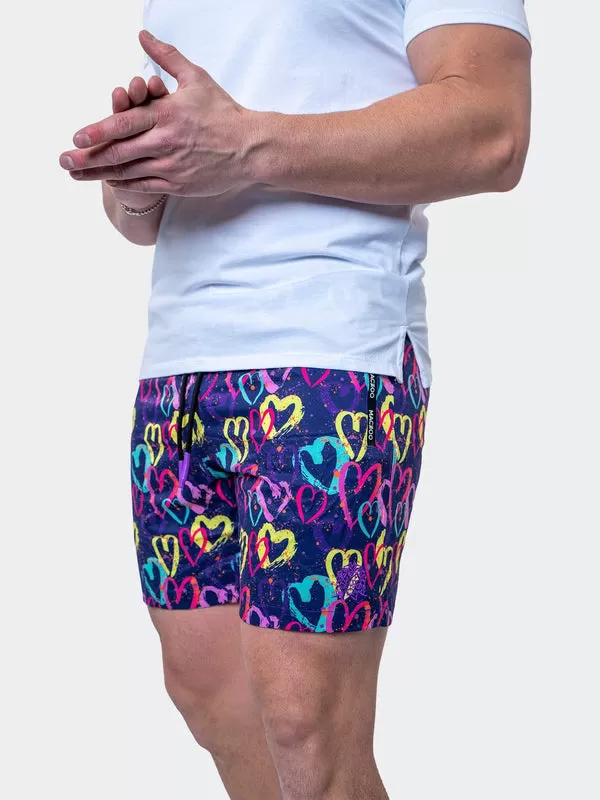 Maceoo Swim | Swim Lion GraffitiHearts Purple