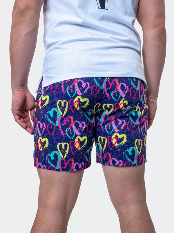 Maceoo Swim | Swim Lion GraffitiHearts Purple