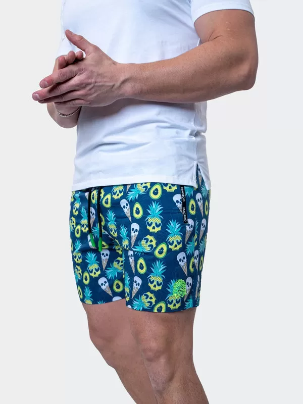 Maceoo Swim | Swim Lion PineappleSkull Black