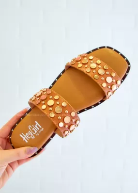 Magnet Sandals by Corkys - Cognac