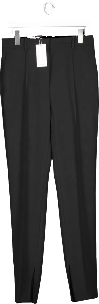 MANGO Black Side Slit Suit Trousers BNWT UK 10