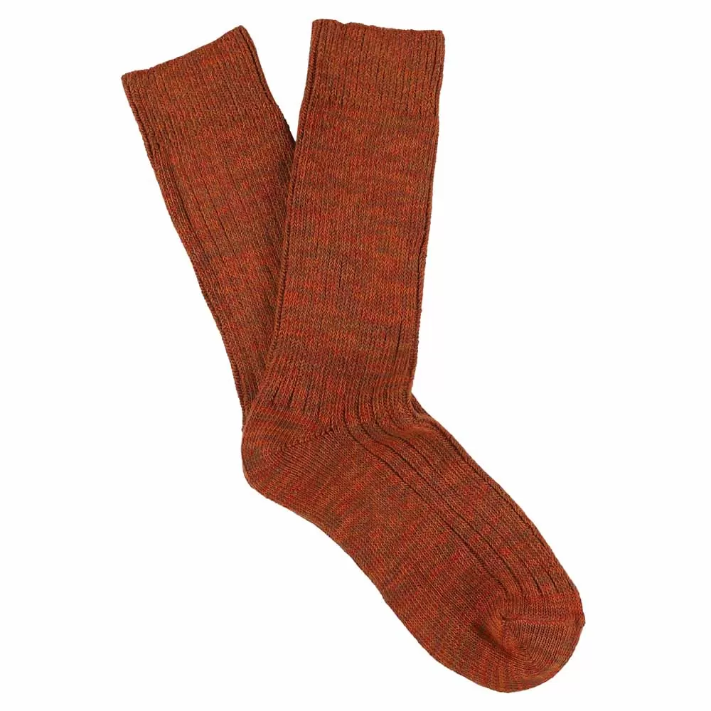 Melange Socks Dark Orange