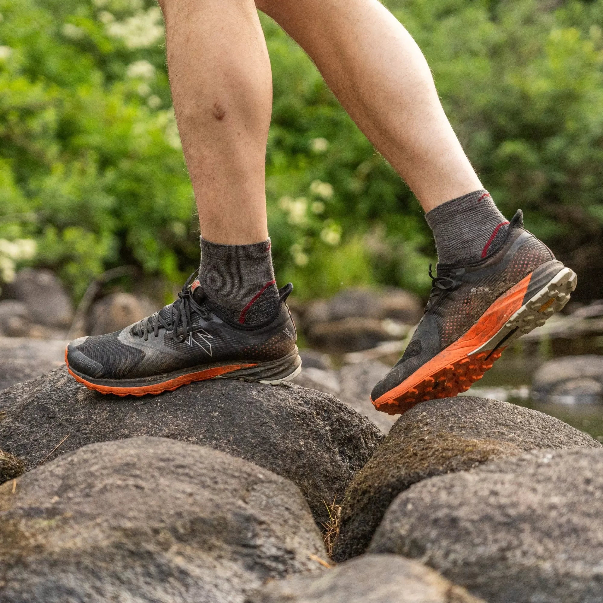 Men's and Women's Hiker 1/4 Sock 2-Pack