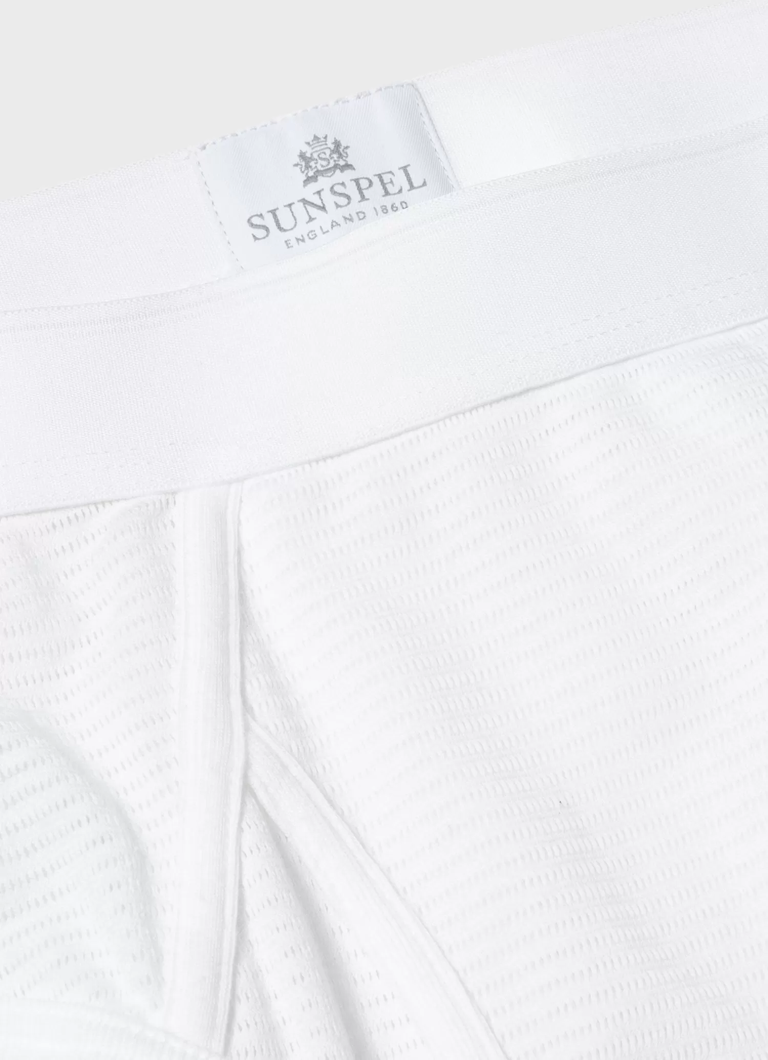 Men's Cellular Cotton Briefs in White