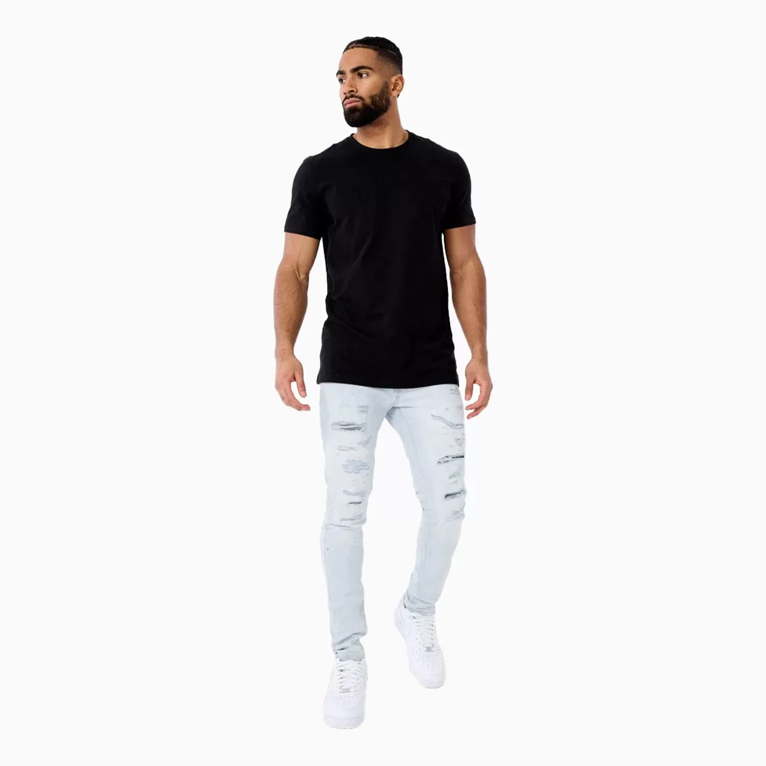 Men's Crushed Rolled Ross Denim Pant