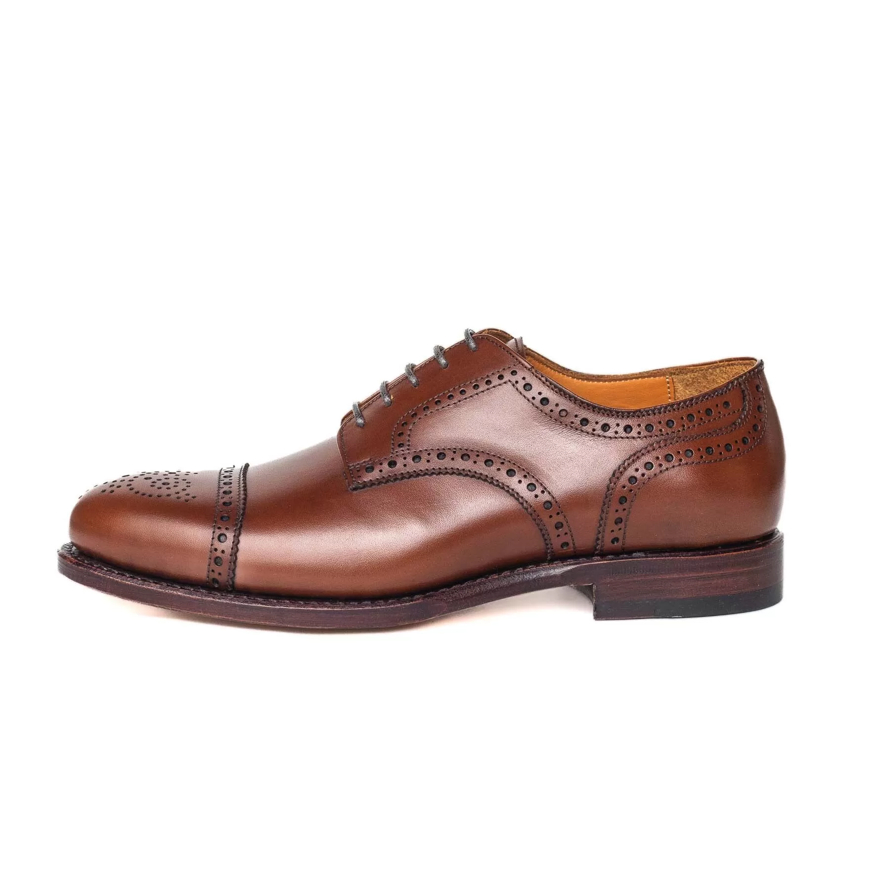 Men's Half Brogue Derby / Cuoio 98846