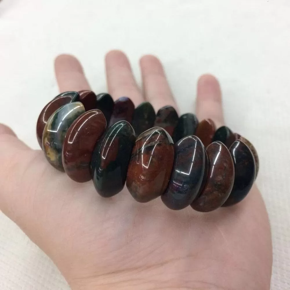 Natural Bloodstone Casual Bracelet