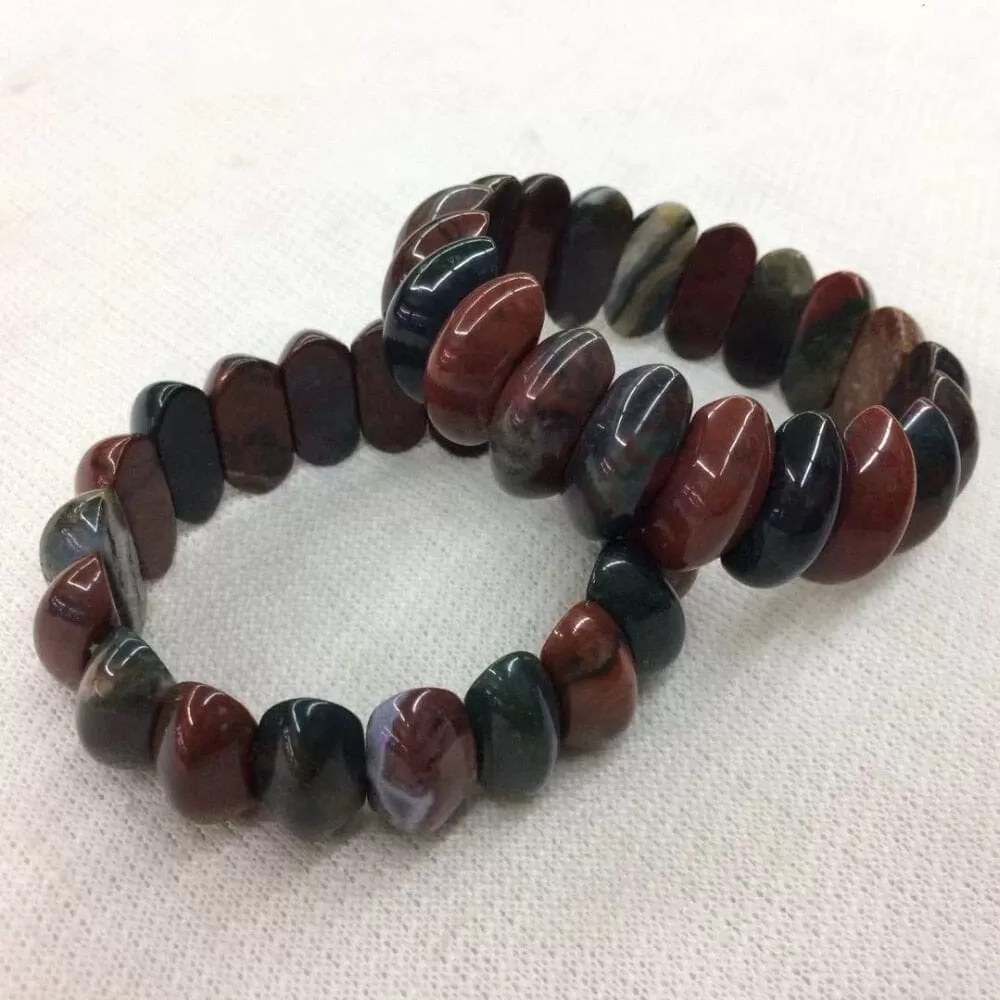 Natural Bloodstone Casual Bracelet