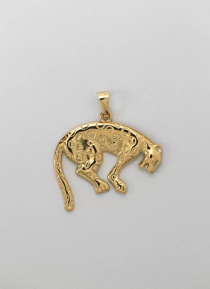 Panther charm 14k gold