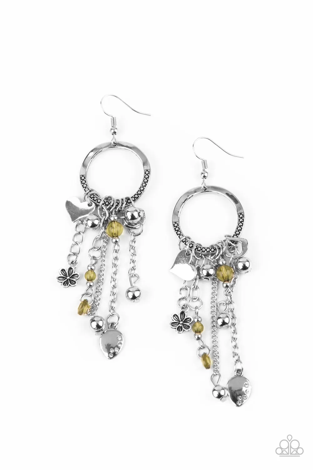 Paparazzi Accessories - Charm School - Yellow Earrings